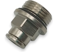 Фитинг цанговый прямой Контактная Механика G3/8, трубка 6мм KEMC06-03G-A
