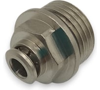 Фитинг цанговый прямой Контактная Механика G1/2, трубка 6мм KEMC06-04G-A