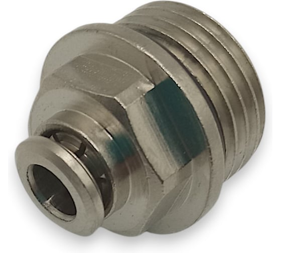 Фитинг цанговый прямой Контактная Механика G1/2, трубка 6мм KEMC06-04G-A