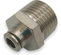 Фитинг цанговый прямой Контактная Механика 1/2, трубка 6мм KEMC06-04P-A