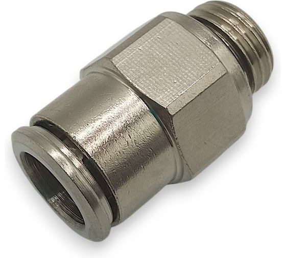 Фитинг цанговый прямой Контактная Механика G1/4, трубка 10мм KEMC10-02G-A