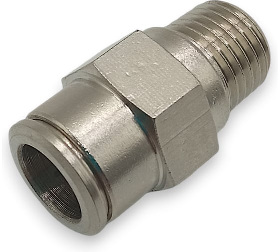 Фитинг цанговый прямой Контактная Механика 1/4, трубка 10мм KEMC10-02P-A