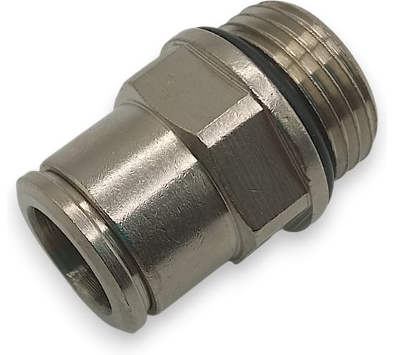 Фитинг цанговый прямой Контактная Механика G3/8, трубка 10мм KEMC10-03G-A