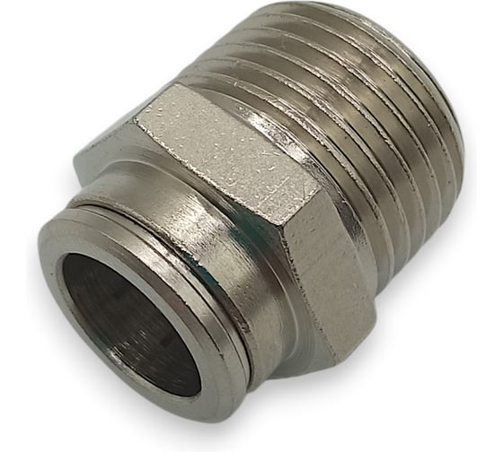 Фитинг цанговый прямой Контактная Механика 1/2, трубка 12мм KEMC12-04P-A