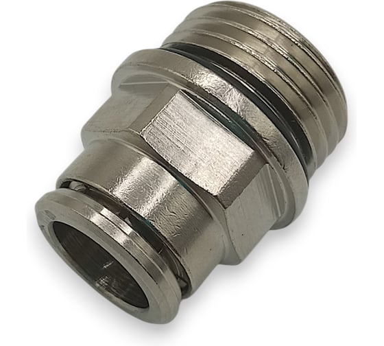 Фитинг цанговый прямой Контактная Механика G1/2, трубка 12мм KEMC12-04G-A