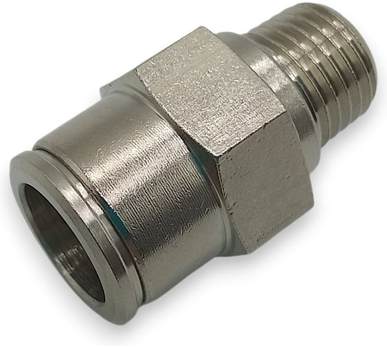 Фитинг цанговый прямой Контактная Механика 1/4, трубка 12мм KEMC12-02P-A