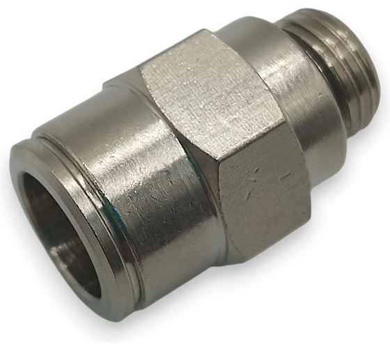 Фитинг цанговый прямой Контактная Механика G1/4, трубка 12мм KEMC12-02G-A