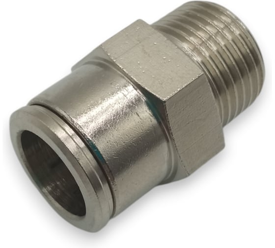 Фитинг цанговый прямой Контактная Механика 3/8, трубка 12мм KEMC12-03P-A