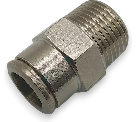 Фитинг цанговый прямой Контактная Механика 3/8, трубка 10мм KEMC10-03P-A