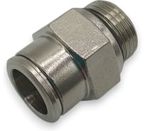 Фитинг цанговый прямой Контактная Механика G3/8, трубка 12мм KEMC12-03G-A