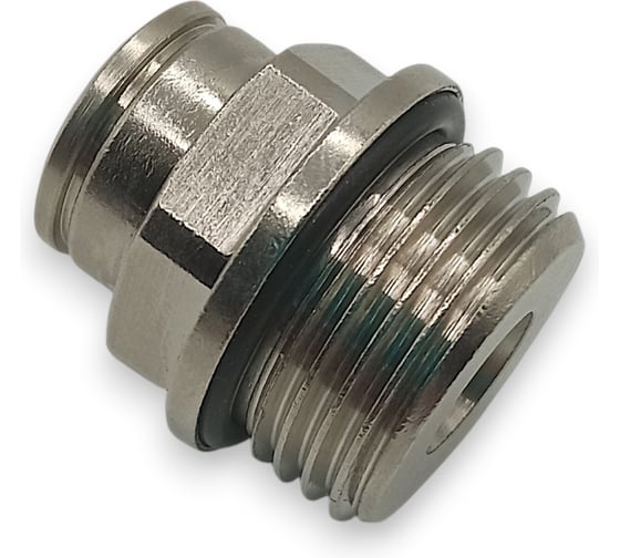 Фитинг цанговый прямой Контактная Механика G1/2, трубка 10мм KEMC10-04G-A