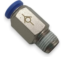 Клапан обратный Контактная Механика трубка 6мм, G1/8 KPCVC06-01(B)