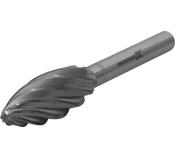 Бор-фреза RODMIX пламевидная H 03х06 M03 насечка по алюминию 2803060303