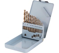 Набор спиральных сверл LENZ HSSE-Co5, 1.5-6.5 мм, 13 шт LZST-01001