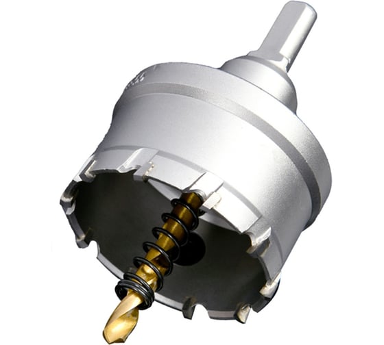 Коронка по металлу DELI 53мм твердосплавная с центрирующим сверлом DH-TCT053-E1 229587