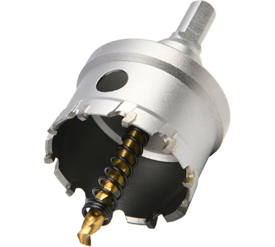 Коронка по металлу DELI 50мм твердосплавная с центрирующим сверлом DH-TCT050-E1 229586