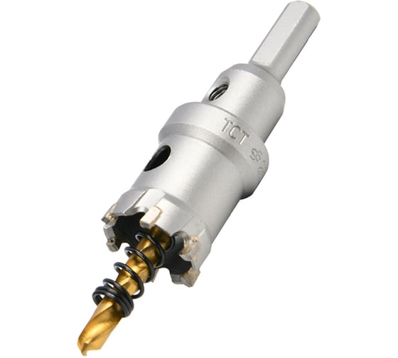 Коронка по металлу DELI 25мм твердосплавная с центрирующим сверлом DH-TCT025-E1 229577