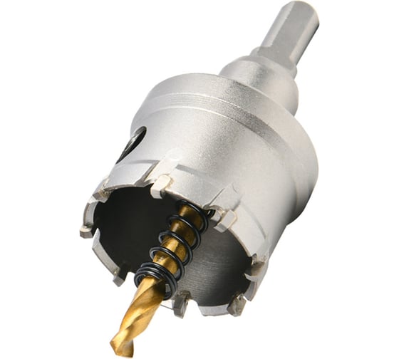 Коронка по металлу DELI 40мм твердосплавная с центрирующим сверлом DH-TCT040-E1 229583