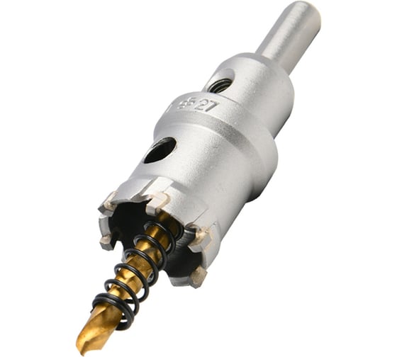 Коронка по металлу DELI 27мм твердосплавная с центрирующим сверлом DH-TCT027-E1 229578