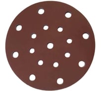 Шлифовальный круг Vitatools 150 мм Р100, 17 отверстий, красный, 10 шт R-150-P100-10-17