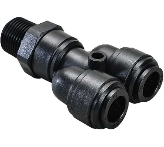 Фитинг тройник Y CDC Pneumatics 12мм G3/8 HRWT 12G03B