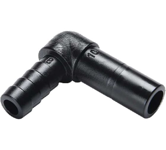 Адаптер угловой CDC Pneumatics 10мм с цангой 6мм HLJ 1006B