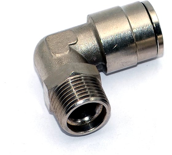 Пневмофитинг латунный L-образный с наружной резьбой HIMPT NPLT 12-03 (R3/8) 5 шт 00-00026829