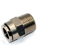 Пневмофитинг латунный прямой с наружной резьбой HIMPT NPCT 10-03 (R3/8) 10 шт 00-00026816