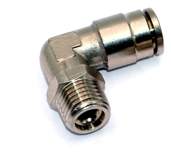 Пневмофитинг латунный L-образный с наружной резьбой HIMPT NPLT 08-02 (R1/4) 10 шт 00-00026823