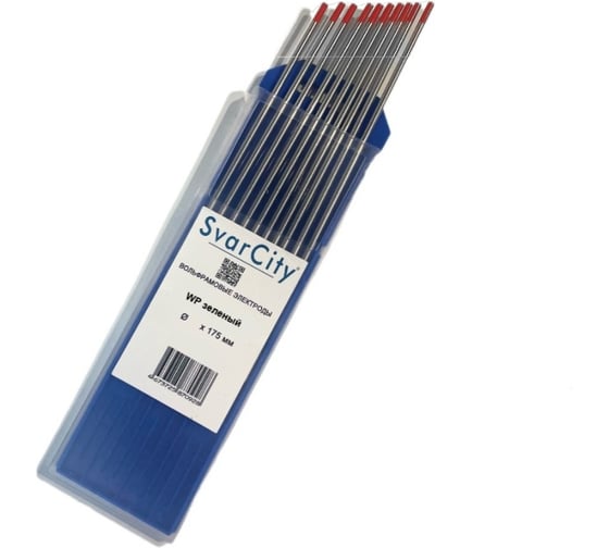 Электроды неплавящиеся вольфрамовые SvarCity WT-20 (5шт., 4,0мм*175мм), красный / Вольфрамовые электроды электродыWT-20/4,0/175мм
