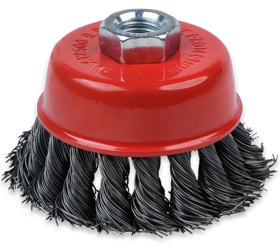 Щетка крацовка doka для УШМ чашеобразная витая 125 мм М14 KCM-B-125-П