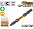 Набор бит двухсторонних INGCO PH2+SL6 65 мм 10 шт INDUSTRIAL SDBIM21HL133 2