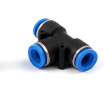 Фитинг пневматический цанговый пластиковый Т-образный HIMPT PUT 12 5 шт 00-00026767