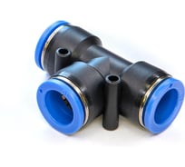 Фитинг пневматический цанговый пластиковый Т-образный HIMPT PUT 16 5 шт 00-00026770