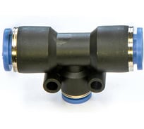 Фитинг пневматический цанговый пластиковый Т-образный переходной HIMPT PUT 10-6 5 шт 00-00026774