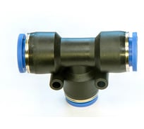 Фитинг пневматический цанговый пластиковый Т-образный переходной HIMPT PUT 12-10 5 шт 00-00026778