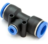 Фитинг пневматический цанговый пластиковый Т-образный переходной HIMPT PUT 12-6 5 шт 00-00026776