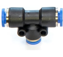 Фитинг пневматический цанговый пластиковый Т-образный переходной HIMPT PUT 06-4 10 шт 00-00026771