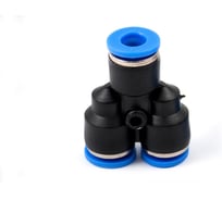 Фитинг пневматический цанговый пластиковый Y-образный HIMPT PY 6 10 шт 00-00026780