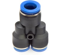 Фитинг пневматический цанговый пластиковый Y-образный переходной HIMPT PW 12-10 5 шт 00-00026791