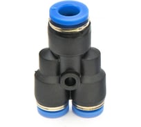 Фитинг пневматический цанговый пластиковый Y-образный переходной HIMPT PW 6-4 10 шт 00-00026792