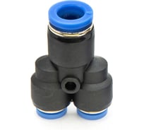 Фитинг пневматический цанговый пластиковый Y-образный переходной HIMPT PW 8-4 10 шт 00-00026785