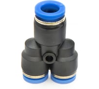 Фитинг пневматический цанговый пластиковый Y-образный переходной HIMPT PW 8-6 10 шт 00-00026786