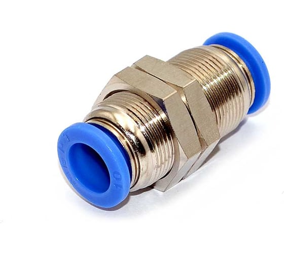 Фитинг пневматический цанговый HIMPT PMM 10 10 шт 00-00026833