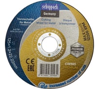 Круг отрезной по металлу Scheppach 125x1.2x22.2мм Sch-CW505 PREMIUM(64116)