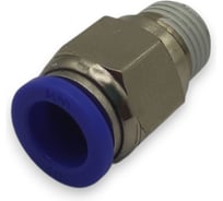 Фитинг цанговый прямой Контактная Механика 1/4, трубка 10мм KZPC10-02P