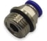 Фитинг цанговый прямой Контактная Механика G1/2, трубка 10мм KZPC10-04G 3