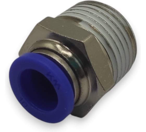 Фитинг цанговый прямой Контактная Механика 1/2, трубка 10мм KZPC10-04P