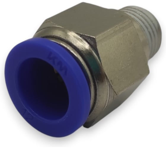 Фитинг Контактная Механика цанговый прямой 1/4, трубка 12мм KZPC12-02P
