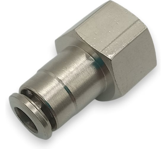 Фитинг Контактная Механика цанговый прямой 1/4, трубка 6мм KEMCF06-02 1